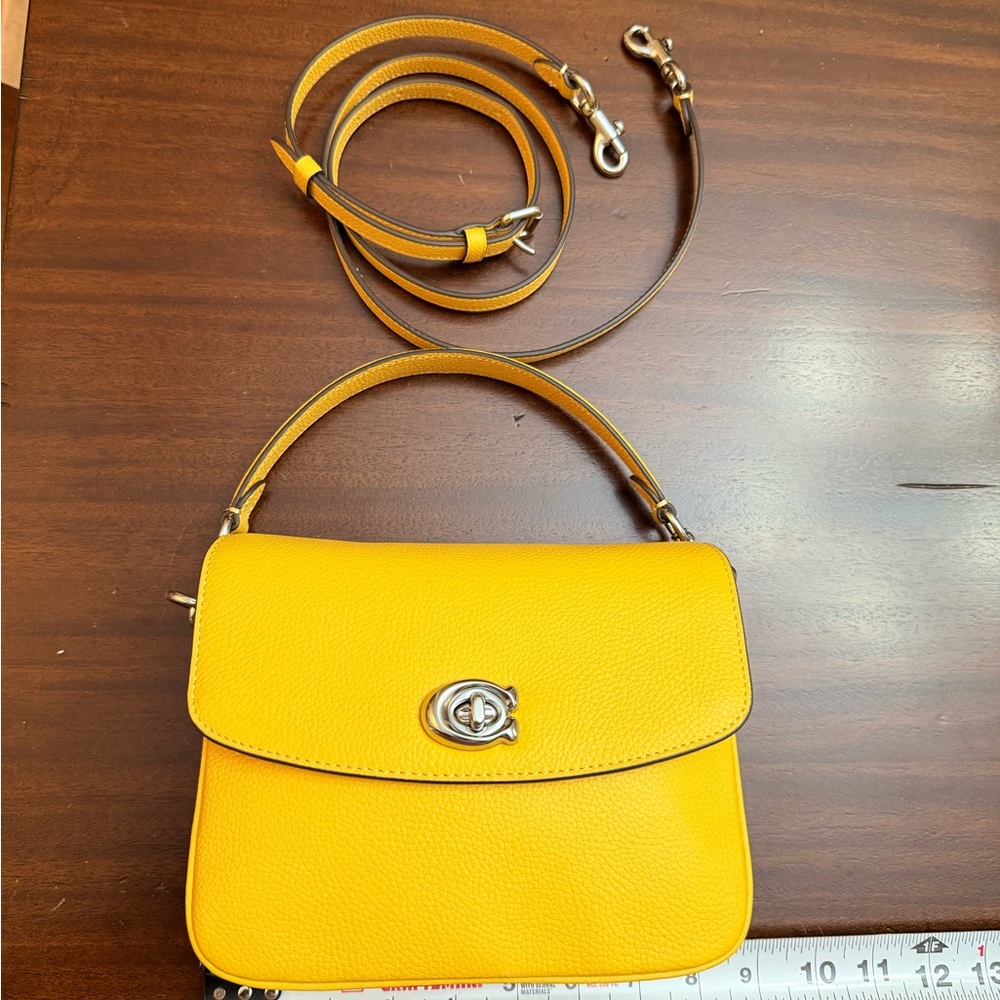Coach Vibrant Yellow Cassidy 19 Crossbody Bag